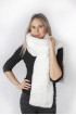 White rex fur scarf